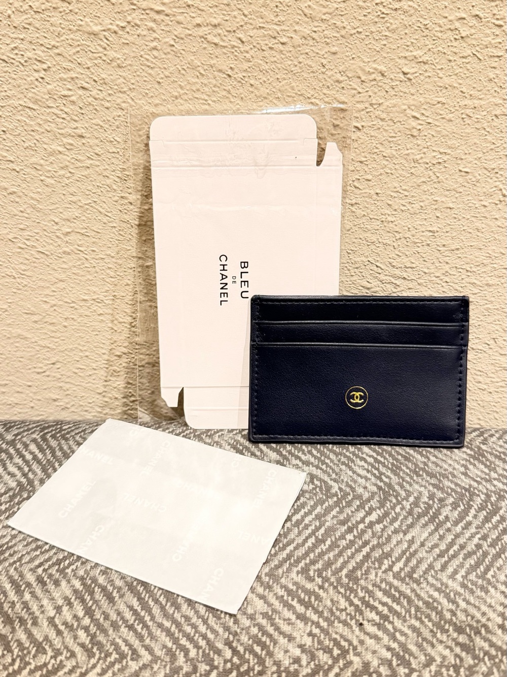 Bleu de Chanel Unisex GWP Dark Navy Blue Cardholder